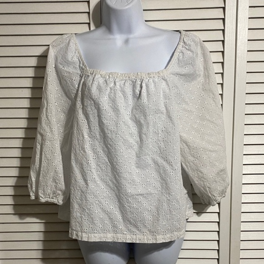 Sanctuary white Eyelet Blouse